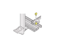 Rail de guidage ZSTC C-BOX avec clip de codage IEEE ESD, goupille d'alignement 24560-256
