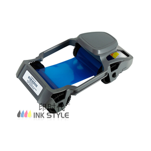 Bleu Monochrome 800300-804 <span class=keywords><strong>Ruban</strong></span> 1000images Compatible pour <span class=keywords><strong>Zebra</strong></span> ZC100 ZC150 <span class=keywords><strong>ZC300</strong></span> ZC350 Imprimante de carte d'identité - Product Image 3