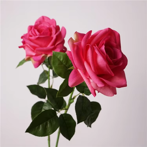 <span class=keywords><strong>Flores</strong></span> Artificiales al por Mayor con Tacto Real y Humectante, Rosa Artificial de Tallo Único Ocean Song - Product Image 3