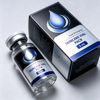 Boîte personnalisée pour flacons de 3/5/10 ml avec insert blister, carton de luxe pour l'emballage des flacons en verre, conception gratuite et marquage à chaud disponibles