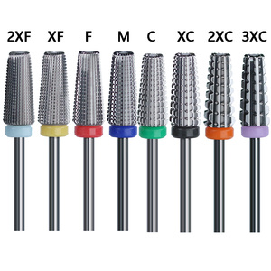 Embouts de perceuse à ongles en carbure de tungstène 5 en 1, <span class=keywords><strong>dents</strong></span> à coupe croisée pour le retrait du vernis à ongles, embout de ponçage pour manucure - Product Image 4