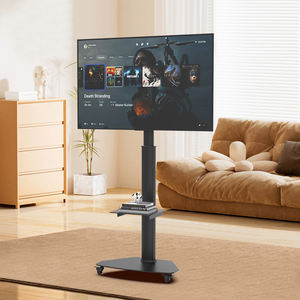 Carrello <span class=keywords><strong>TV</strong></span> <span class=keywords><strong>Mobile</strong></span> Motorizzato di Alta Qualità in Alluminio e Acciaio con Ruote Girevoli, Capacità 40KG, per Uso in Soggiorno, Adatto a <span class=keywords><strong>TV</strong></span>/Monitor <span class=keywords><strong>da</strong></span> 32-70 Pollici - Product Image 4