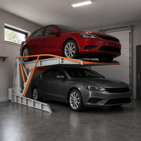 Lève-voiture hydraulique compact testé sur 100 000 cycles pour garage domestique et stationnement