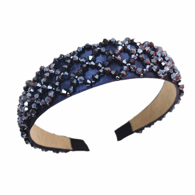 Оптовая продажа с фабрики KENSHELLEY, роскошные украшенные кристаллами женские повязки на голову, новейшая повязка на лоб в стиле барокко для женщин