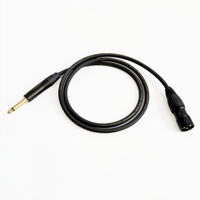 Câble de microphone mono TS Jack XLR mâle 6,35 mm pour amplificateur de guitare, haut-parleur, microphone sans fil