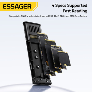 Boîtier externe ESSAGER ES-YP04 Mini 2-en-1 USB Type-C USB 3.2 10 Gbit/s en aluminium pour disque dur SSD M.2 NVMe et HDD, compatible ordinateur portable et téléphone - Product Image 2
