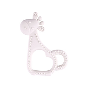 Juguete para la dentición con forma de jirafa, de silicona de grado alimenticio, en forma de corazón, para bebés de 3 meses o más, unisex - Product Image 2
