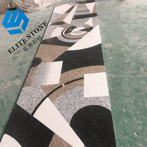 Khá thiết kế Electroplated Bạc que thủy tinh sứ Gạch Mosaic 300x300 tráng men Tường Gốm Đá Cẩm Thạch Gạch Mosaic cho phòng tắm - Product Image 4