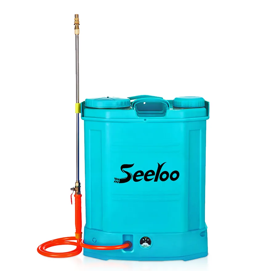 Seeloo çin pili sırt çantası püskürtücü tarım elektrikli püskürtme makinesi