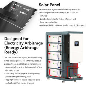 Système de stockage d'énergie solaire hybride tout-en-un JApower 15 kW 80 kWh avec batterie au lithium et onduleur Deye pour les applications résidentielles à forte consommation - Product Image 4