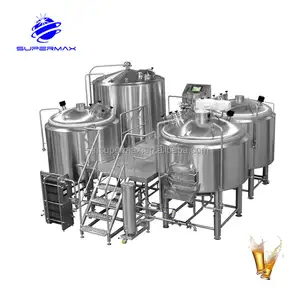 Peralatan Pembuatan Bir 500L Fermentasi Bir Pabrik Turnkey untuk Bar Pub Brew Sistem Ketel