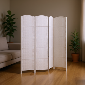 ฉากกั้นห้องไม้ไผ่ 3 บาน พับได้ ดีไซน์มินิมอล ปิดบังสายตา เพิ่มความเป็นส่วนตัว สำหรับตกแต่งบ้าน - Product Image 2