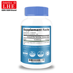 Fabricant en gros de suppléments de biotine (vitamine B7) pour la santé des cheveux, de la peau et des ongles – 240 capsules de biotine (vitamine B7) - Product Image 4