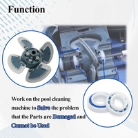 Pièce de rechange ABS Zhuohui R0524900 avec 2 roulements à billes pour machines de nettoyage MX6/MX8 (pour piscines)