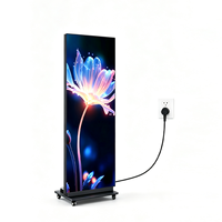 Afficheur LED portable pliable pour l'extérieur, signalétique numérique pour les salons professionnels, les événements et les campagnes promotionnelles.