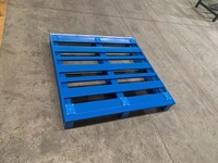 Chariot élévateur à quatre voies Qitian à châssis ouvert en acier, palette métallique robuste OEM, revêtement poudré, capacité 3000 kg, pour entrepôt