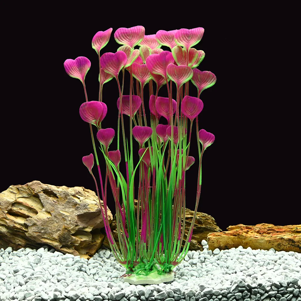 Groothandel Fish Tank Decoratie Aquatic Accessoires Onderwater Plastic Aquarium Planten Zachte
