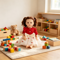 Poupée Reborn réaliste de 22 pouces, corps entièrement en vinyle, aspect de nouveau-né, vêtements assortis, personnalisable, vente en gros, cadeau