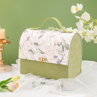 Boîte en papier écologique de luxe, coffret en papier portable, conteneur décoratif en papier pour souvenir de mariage