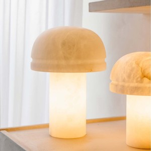 Mushroom <b>Table</b> <b>Lamp</b> Led Light Source E27 Bulb <b>Base</b> Switch Control Home Decor Lighting For Living Room Study Bedroom - Product Image 4