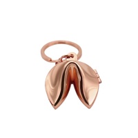 Chine Fabricant Dessin Animé Argent Or Souvenir Cadeau Chanceux Fortune Cookie Alliage Fer Logo Personnalisé Personnalisé Métal 3d Porte-clés