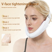 Masseur électrique V-Facial, appareil de massage facial à intensité réglable avec écran LCD, cadeau de la Saint-Valentin