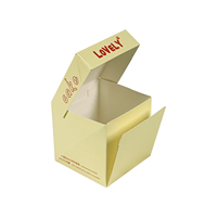 Boîte à gâteau en papier kraft ivoire doré écologique personnalisée, matériaux recyclés pour la fête, boîtes à dessert en chocolat, pâtisserie pour traiteur