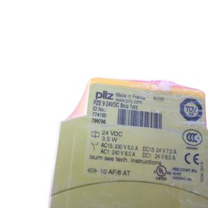 Nuovo relè di sicurezza 774150 Pilz PZE 9 24VDC 8n/o 1n/<span class=keywords><strong>c</strong></span> miniatura dimensione 20A <span class=keywords><strong>Max</strong></span> corrente di commutazione di protezione sigillata in magazzino - Product Image 5
