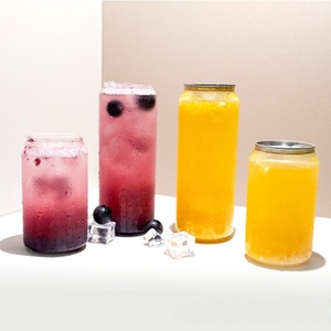 Fabrieksdirecte verkoop OEM hoge kwaliteit transparante PET plastic pop-top blikjes met aluminium deksel voor drankenverpakkingen - Product Image 5