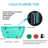 CHILLMEND Baignoire Inclinée à Double Angle Grande Taille, Bassin de Plongeon Froid Portable DWF, Compatible avec les Refroidisseurs
