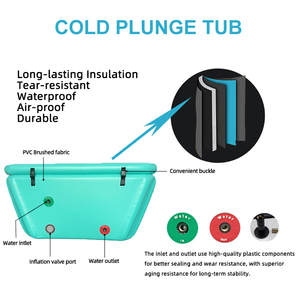 CHILLMEND Baignoire Inclinée à Double Angle Grande Taille, Bassin de Plongeon Froid Portable DWF, Compatible avec <span class=keywords><strong>les</strong></span> Refroidisseurs - Product Image 2