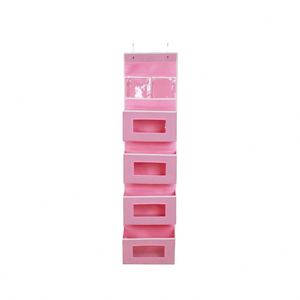 Over the Door Hanging Organizer With Multi <b>Large</b> Pockets Wall Mount Pantry Storage With Clear Window Over the Door Storage - Product Image 1