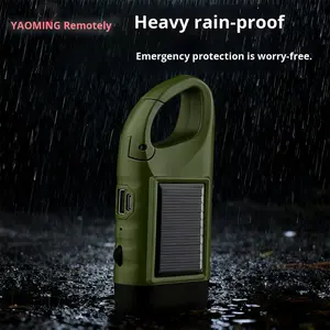 Mini <span class=keywords><strong>lampe</strong></span> torche LED étanche, <span class=keywords><strong>dynamo</strong></span> à manivelle d'urgence, <span class=keywords><strong>lampe</strong></span> solaire pour le camping en plein air, la randonnée, <span class=keywords><strong>lampe</strong></span> rechargeable IP65 - Product Image 4