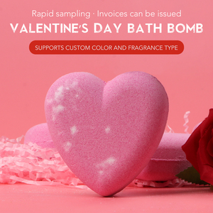 Bombe da Bagno Rosa Fatte a Mano per San Valentino - Ingredienti 100% Naturali, Profumo Floreale, Fragranza Personalizzata, Cura del Corpo SPA OEM - Product Image 2