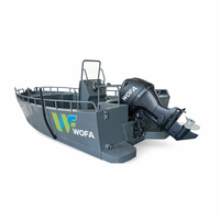 Bateau pneumatique RIB en alliage d'aluminium et PVC pour 4 personnes, pêche, transport aquatique, tourisme, réservoir de carburant spécial