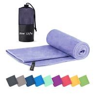 LOW MOQ Custom logo Design Quick Dry Lightweight Super Absorbent Microfiber Towels for Sports Camping Fitness