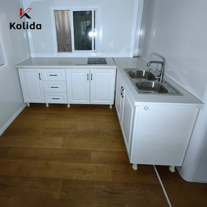 Kolida 40ft mở rộng hai lớp gấp nhà không thấm nước 20 ft thép bánh <span class=keywords><strong>sandwich</strong></span> Bảng điều khiển xây dựng cho văn phòng xây dựng phòng tắm - Product Image 4