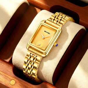Reloj Minimalista Personalizado, Cuadrado, Pequeño, Impermeable, de Lujo para Mujer, Correa de Acero Inoxidable, Venta al Por Mayor, con Segundero Pequeño - Product Image 2