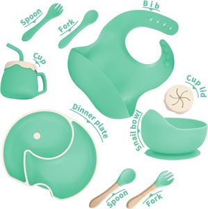 Vichi OEM/Odm Kids Dining Free Baby Feeding Set Baberos Platos Cuencos Cucharas Suministros para bebés Accesorios para niños <span class=keywords><strong>Productos</strong></span> de silicona para bebés - Product Image 6