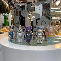 Sac cadeau promotionnel 100% Bearbrick acrylique boîtier boîte bloc ours brique porte-clés affichage Figure