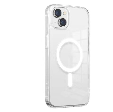 Магнитный чехол-накладка с беспроводной зарядкой, прозрачный акриловый чехол из ТПУ для телефона iPhone 14 Pro Max Magsafe, акриловый чехол для iPhone 14
