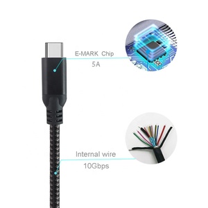 New 240W 100W nylon bện USB Loại C Cáp sạc nhanh USB C để USB C 3.2 Gen 2 dữ liệu cáp cho Samsung tôi điện thoại ngân hàng điện - Product Image 3