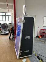 55-Zoll-Glas 49-Zoll-Touchscreen Tragbare Hochzeit Augmented Reality Selfie Magic Mirror Photo Booth Kamera Sofort druck