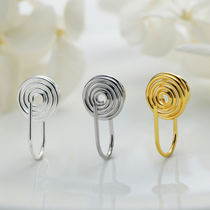 Vente en gros de clips d'<span class=keywords><strong>oreille</strong></span> en forme de U en cuivre plaqué or 18 ct anti-perçage <span class=keywords><strong>pour</strong></span> bijoux à bricoler soi-même - Product Image 2