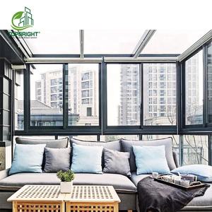 Baies vitrées modernes aux États-Unis Grandes fenêtres françaises en aluminium Fenêtre de balcon en verre à double vitrage - Product Image 4