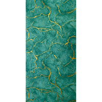 Revêtement mural en PVC à motif ondulé en grain de pierre dorée de luxe, papier peint moderne minimaliste pour la décoration d'hôtel, de chambre à coucher, de salon, de salle de sport