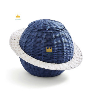 Cesta de Almacenamiento en Forma de Saturno Hecha a Mano, Cesta de Jacinto de Agua para Habitaciones Infantiles, Decoración del Hogar - Product Image 4