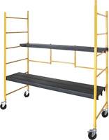 Plate-forme mobile réglable d'échafaudage avec l'équipement polyvalent de stockage de cargaison de roues de verrouillage