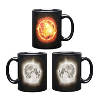 Tasse à sublimation en céramique à couleur changeante magique 11oz fleur souris personnalisée cadeau halloween tasse à café