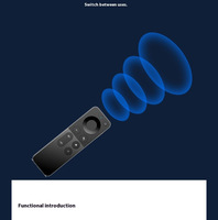 Keyboard Mouse T1, papan ketik nirkabel 2.4G/BT Mode ganda, 6 sumbu sensor, tetikus terbang di langit